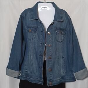 Dollhouse Women's Denim Jeans Jacket. Size 1X
